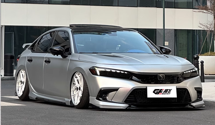 2022-2024  11th Gen Civic 3 Pc  Front Lip (Painted) For Sedan and Hatchback BY GF Body Kit
