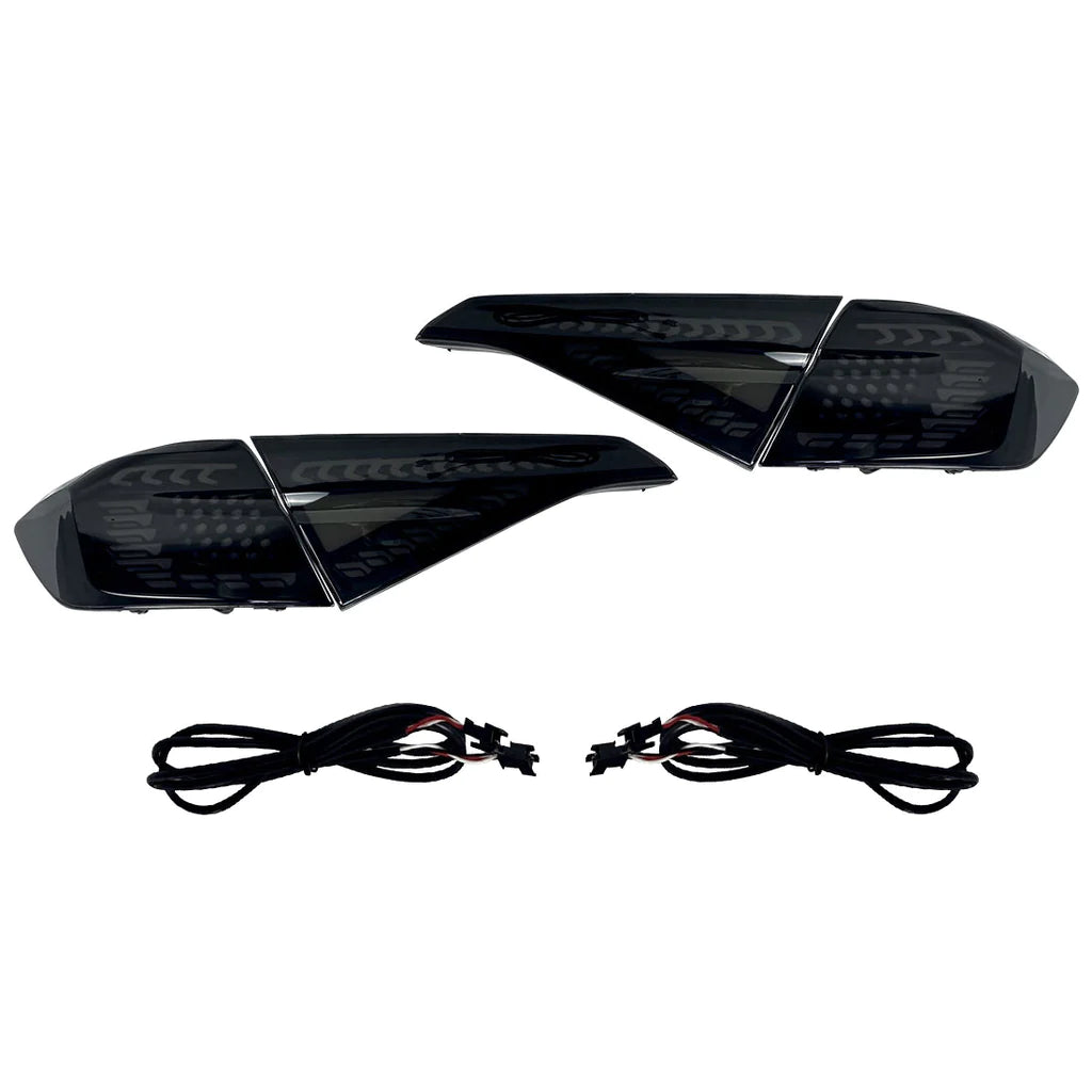 2022-2025  11th Gen Honda Civic Sedan V3 Dragon Scales Tail Lights