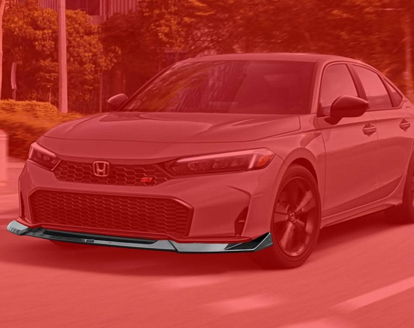 2025+ 11th Gen Civic (Facelifted) YOFER 3 Pc Front Lip (Gloss Black)
