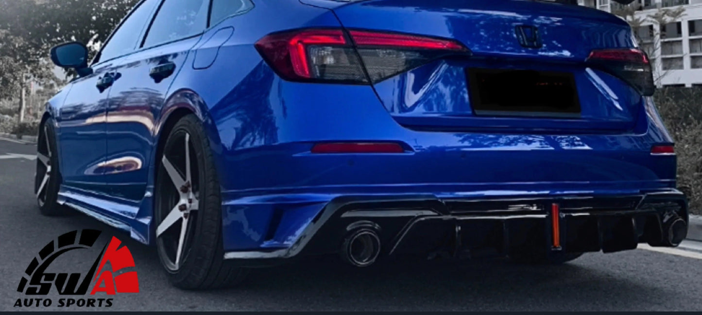 2022-2025 11th Gen Civic ACR Diffuser Two-tone with LED brake light (Sedan Only)