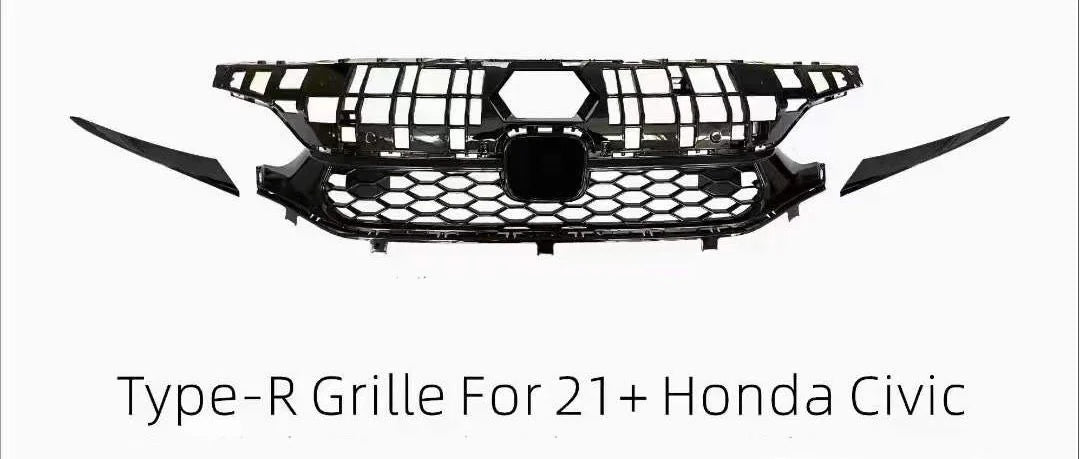 SWA 2022-2024  11th Gen Civic Gloss Black Type R Style Upper Grille