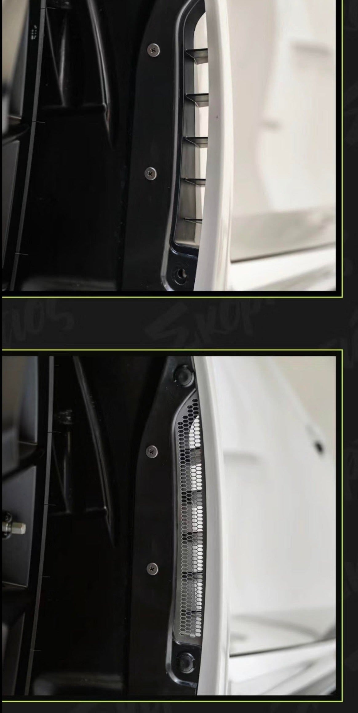 SWA 2023 + FL5 Honda Civic Type R Brushed Aluminum Stone Guards (Rock Guards)