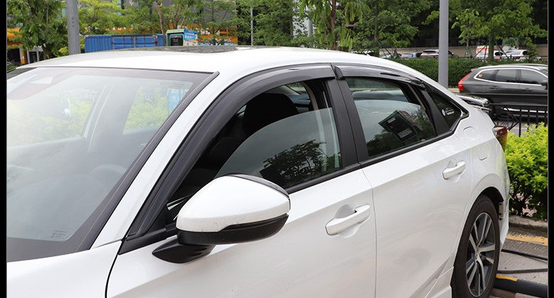 SWA 2022-2024  11th Gen Honda Civic 6 Pcs Gloss Black Window Visors (Sedan )