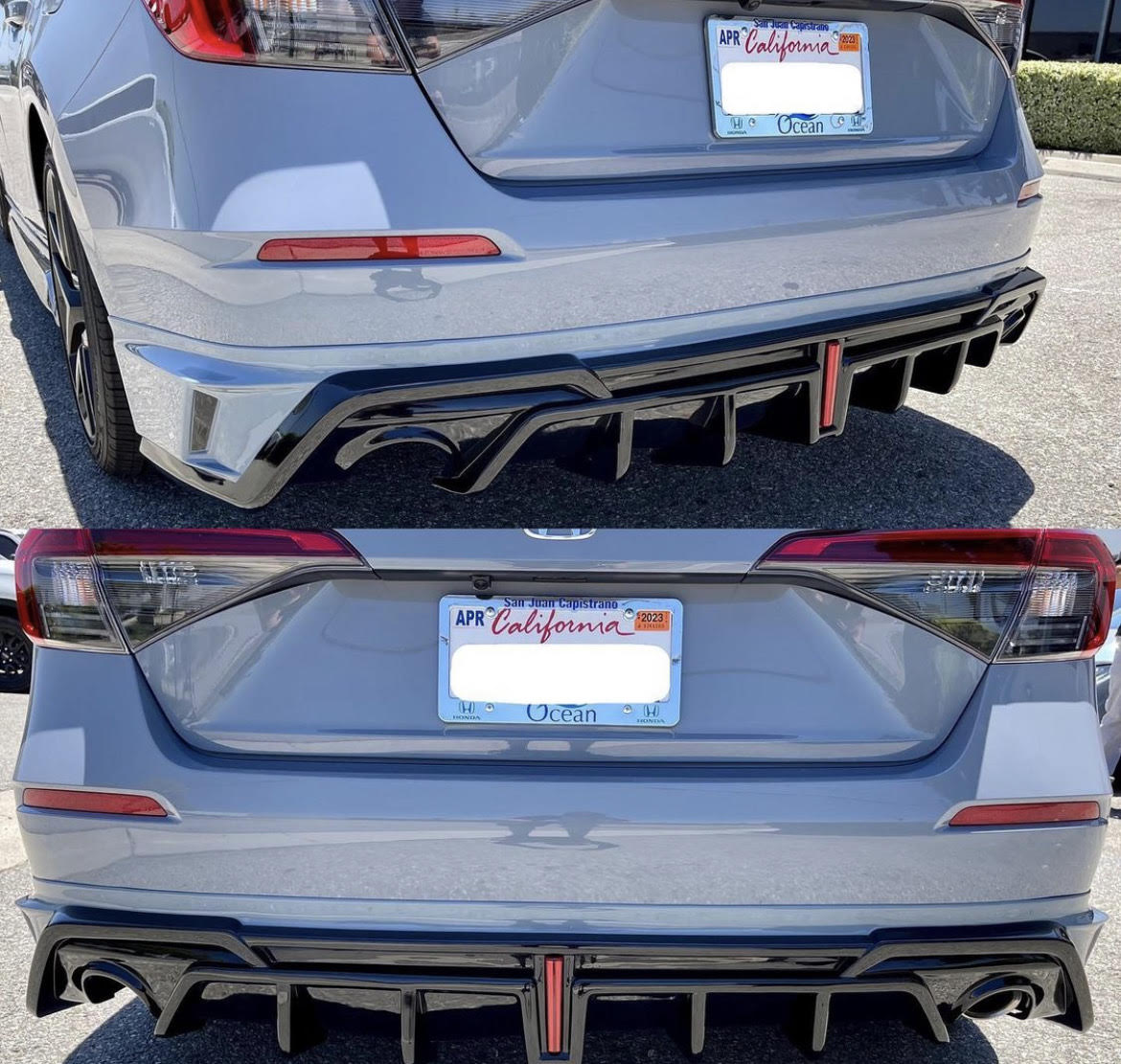 2022-2025 11th Gen Civic ACR Diffuser Two-tone with LED brake light (Sedan Only)