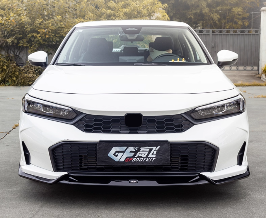 SWA 2025-2026 11.5th Gen Facelifted Civic 3 Pc  Front Lip (Painted) For Sedan and Hatchback BY GF Body Kit
