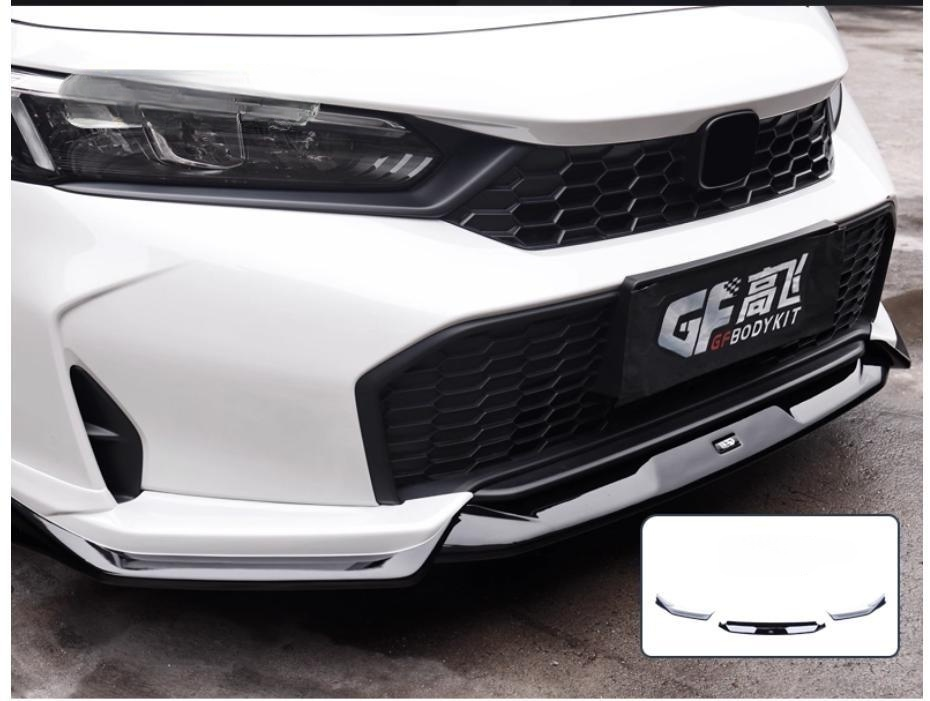 SWA 2025-2026 11.5th Gen Facelifted Civic 3 Pc  Front Lip (Painted) For Sedan and Hatchback BY GF Body Kit