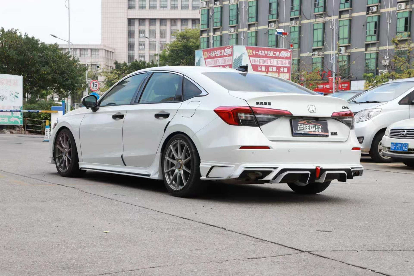 
                  
                    2022-2025  11th Gen Honda Civic Sedan SWA Design 3pc Color Matched  Diffuser with LED 3rd Brake Light and Side Spats
                  
                