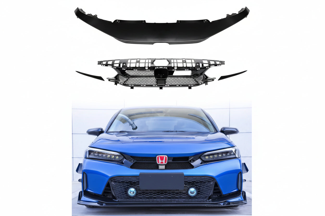 
                  
                    SWA 2022-2024 11th Gen Honda Civic Hatchback and SI GLOSS BLACK V Style Grille
                  
                