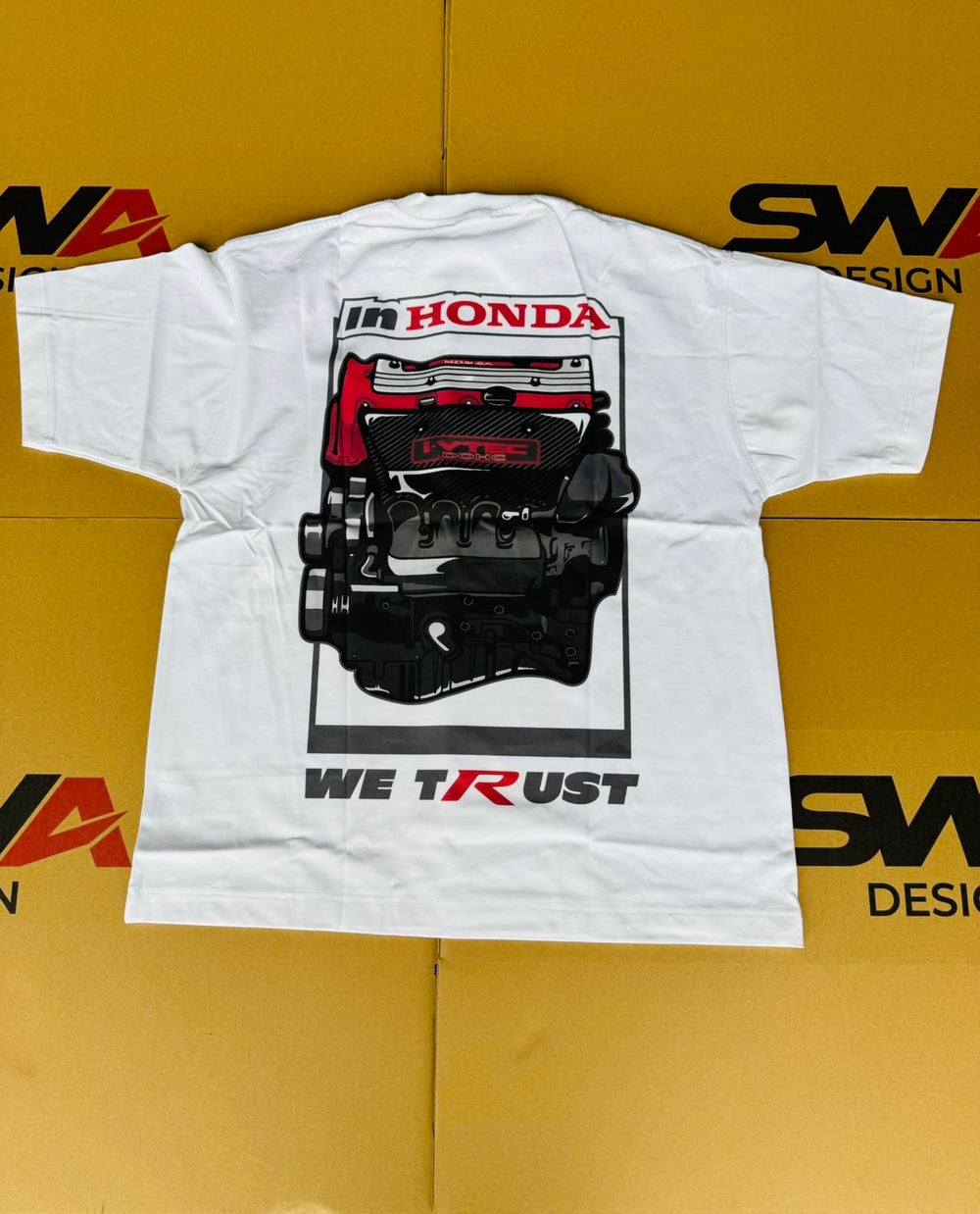 SWA "In Honda We Trust" Cotton Short Sleeves T-Shirt