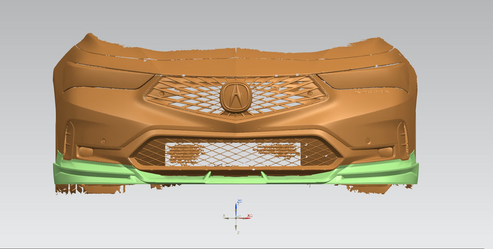 2023-2025 SWA 5th Gen DE4 Acura Integra 3 PCS Paint Matched Front lip BY SWA Desgin