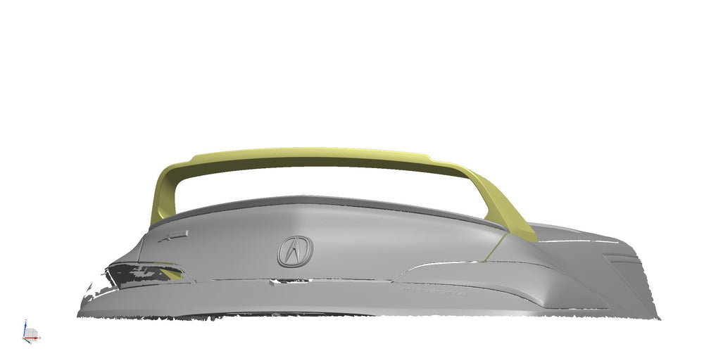 2023-2025 SWA 5th Gen DE4 Acura Integra 3 PCS Gloss Black DC5 Inspired Trunk Spoiler wing BY SWA Desgin