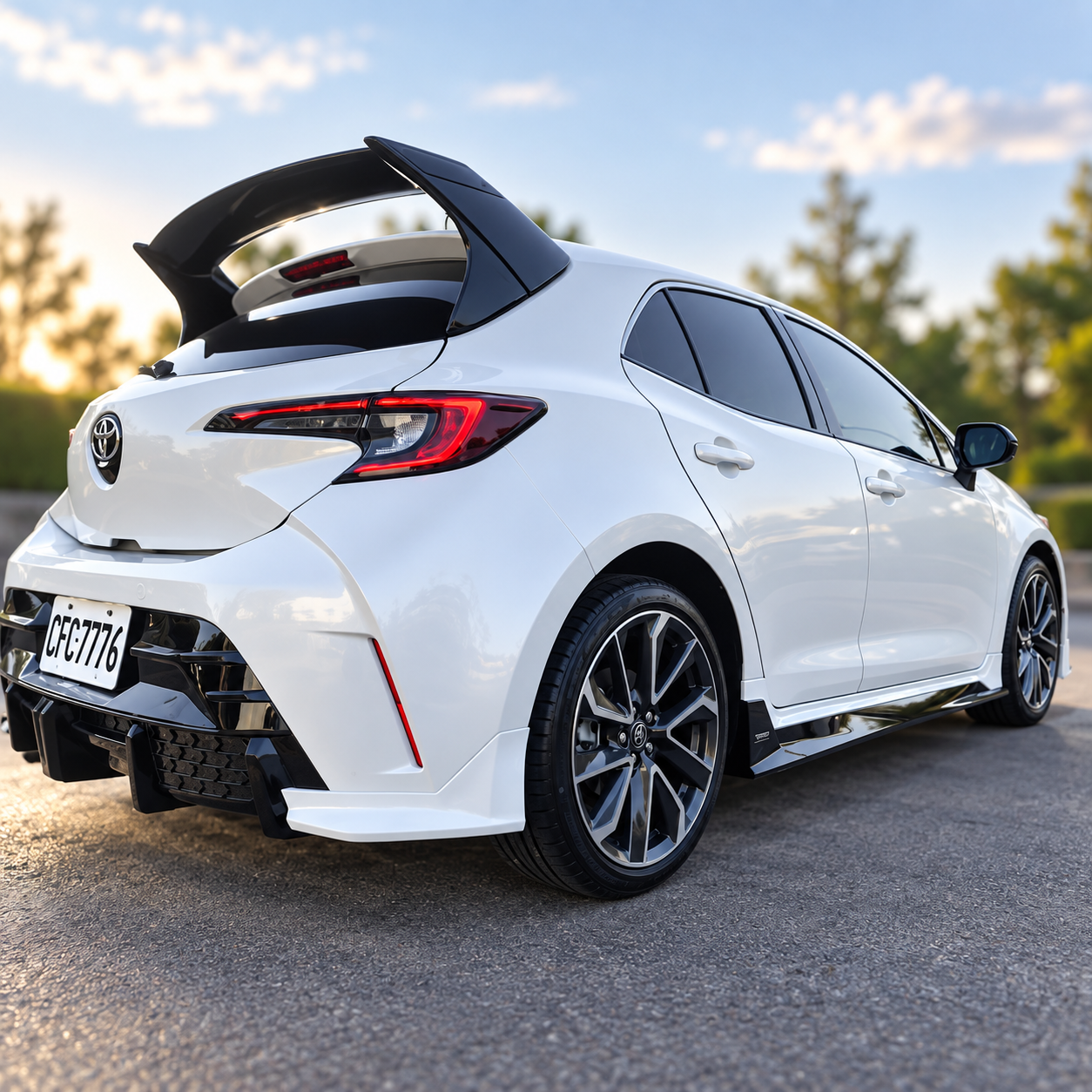 
                  
                    2020-2026 SWA E210 12th Gen Toyota Corolla Hatchback  Gloss Black Rear Diffuser with 3rd Brake Light BY Yofer Design
                  
                