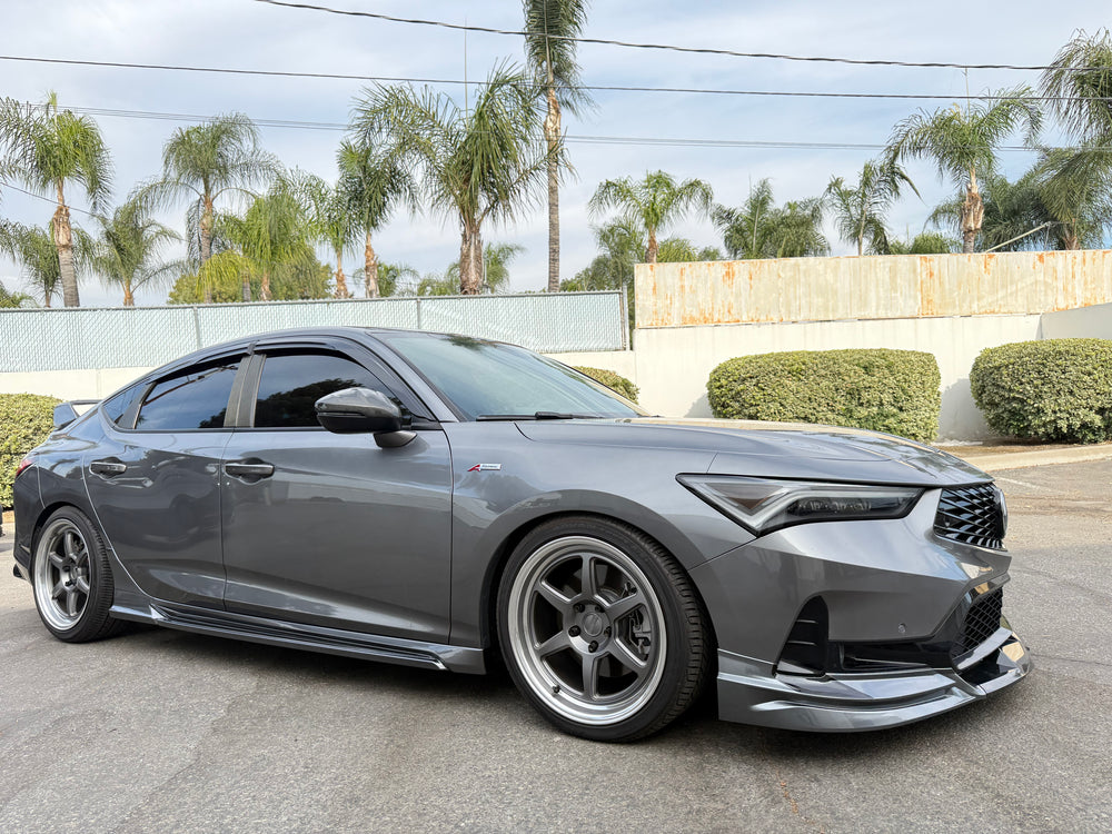 GF Bodykit Gloss Black Pearl Side Skirt Extensions For 2023-2025 Acura Integra DE4 (Type S, A-Spec, Base)