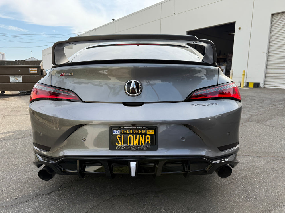 2023-2025 SWA 5th Gen DE4 Acura Integra Gloss Black Rear Diffuser(replacment) with Clear 3rd Brake Light BY SWA Desgin