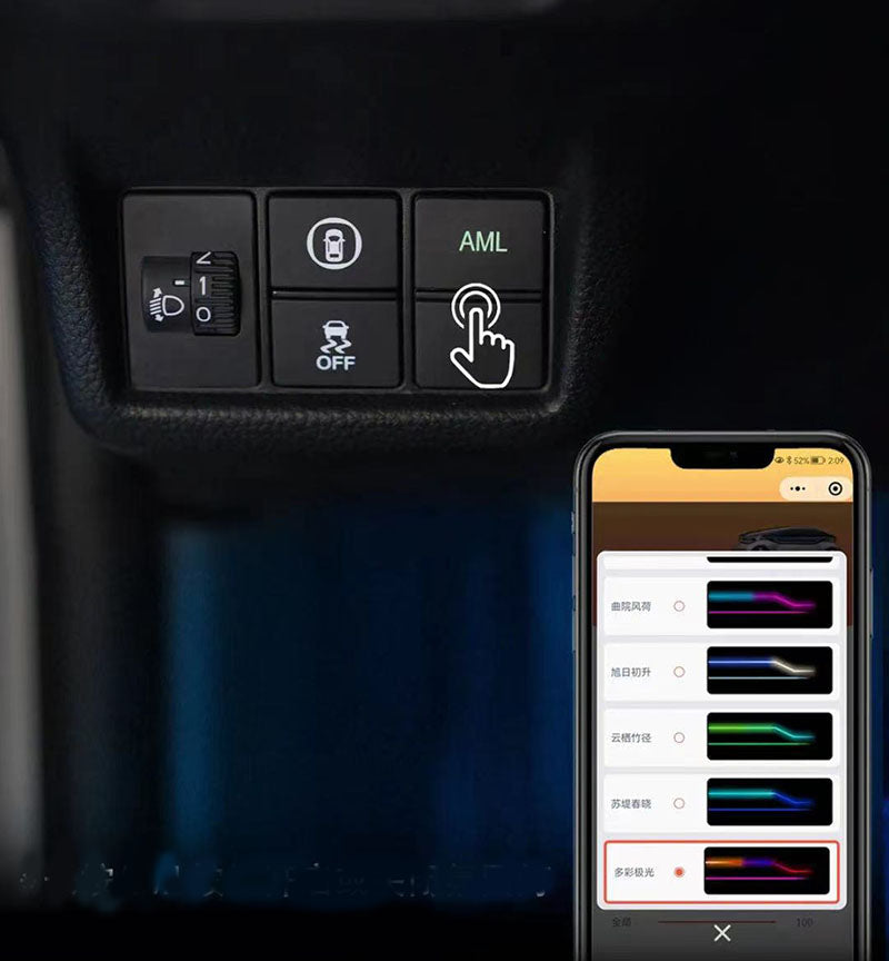 SWA 2022-2025 11th Gen Civic V2 LED Atmosphere Ambient Lighting With Switch Control