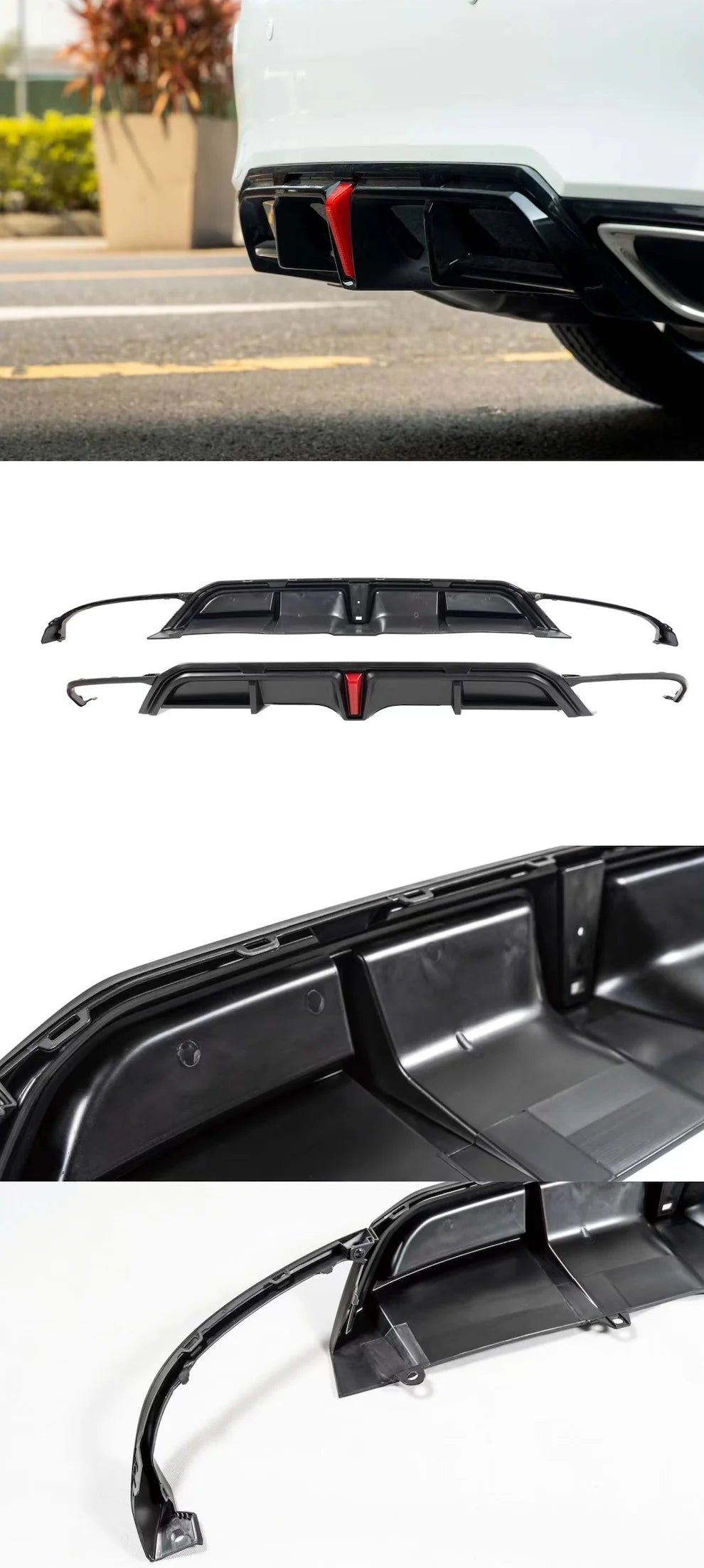 SWA 2022-2024 11th Gen Honda Civic Hatchback Rear Diffuser Gloss Black –  SWA AUTO SPORTS