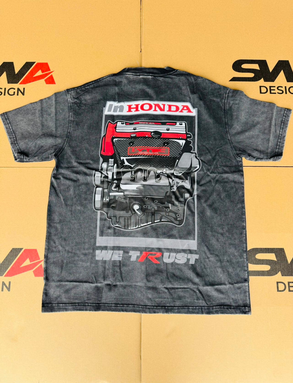 SWA "In Honda We Trust" Cotton Short Sleeves T-Shirt