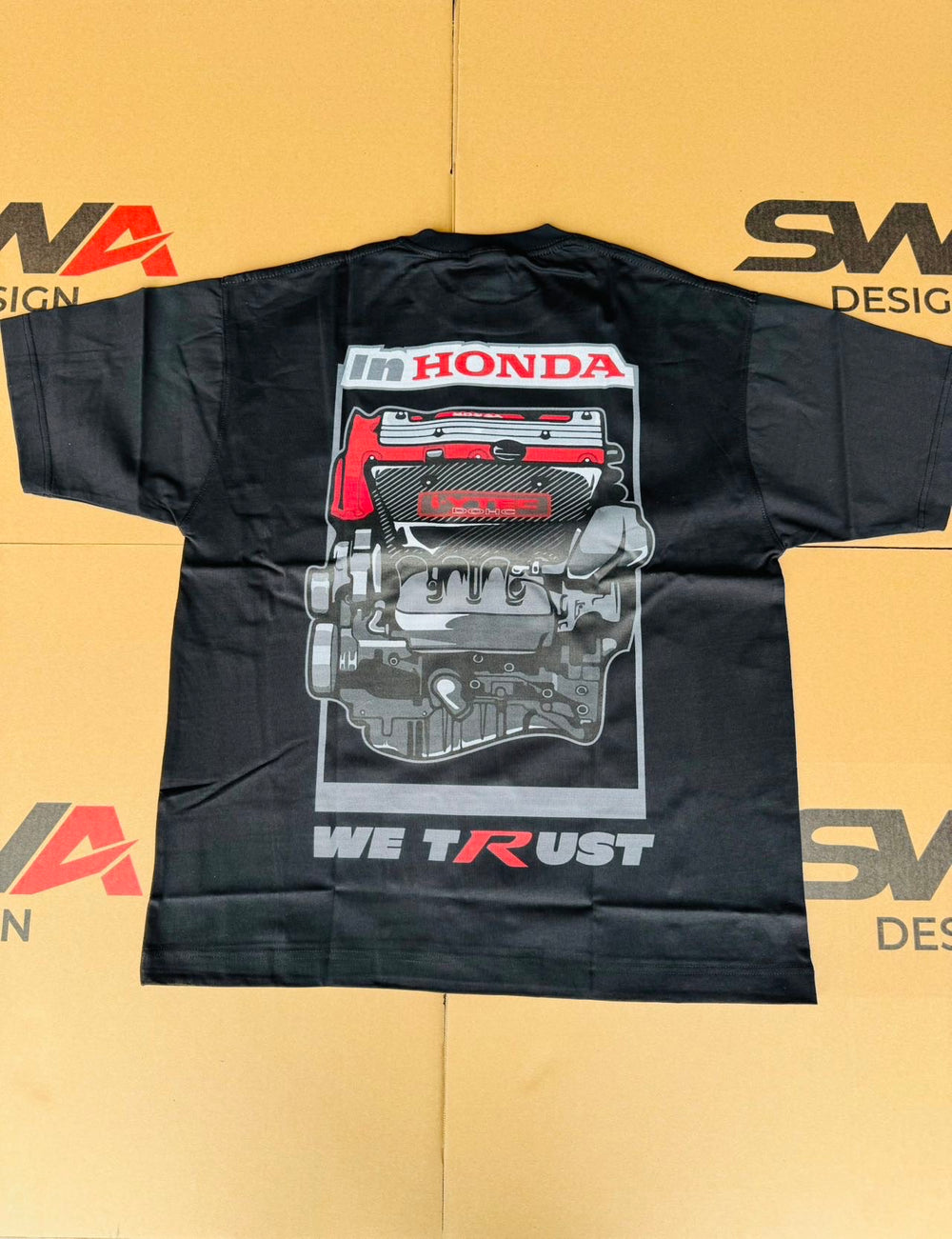 SWA "In Honda We Trust" Cotton Short Sleeves T-Shirt