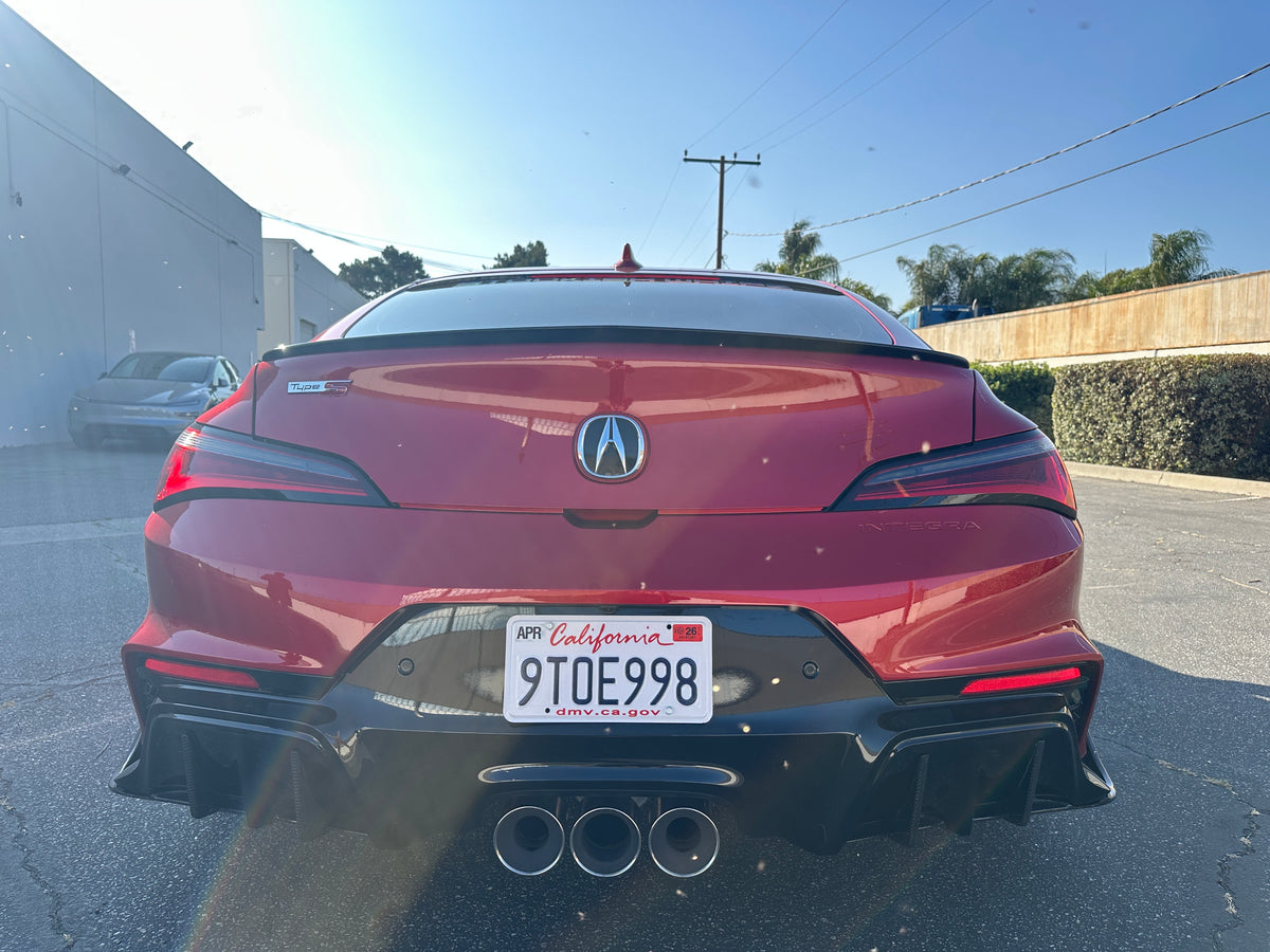 SWA 2024-2025 Acura Integra Type S DE5 Carbon Fiber Rear Splitter/diff ...