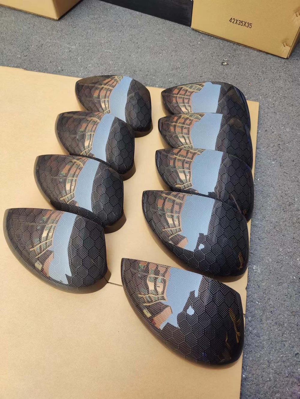 SWA 2022-2025 11th Gen Civic Carbon Fiber OEM Style NO TURN SIGNAL Mirror Caps