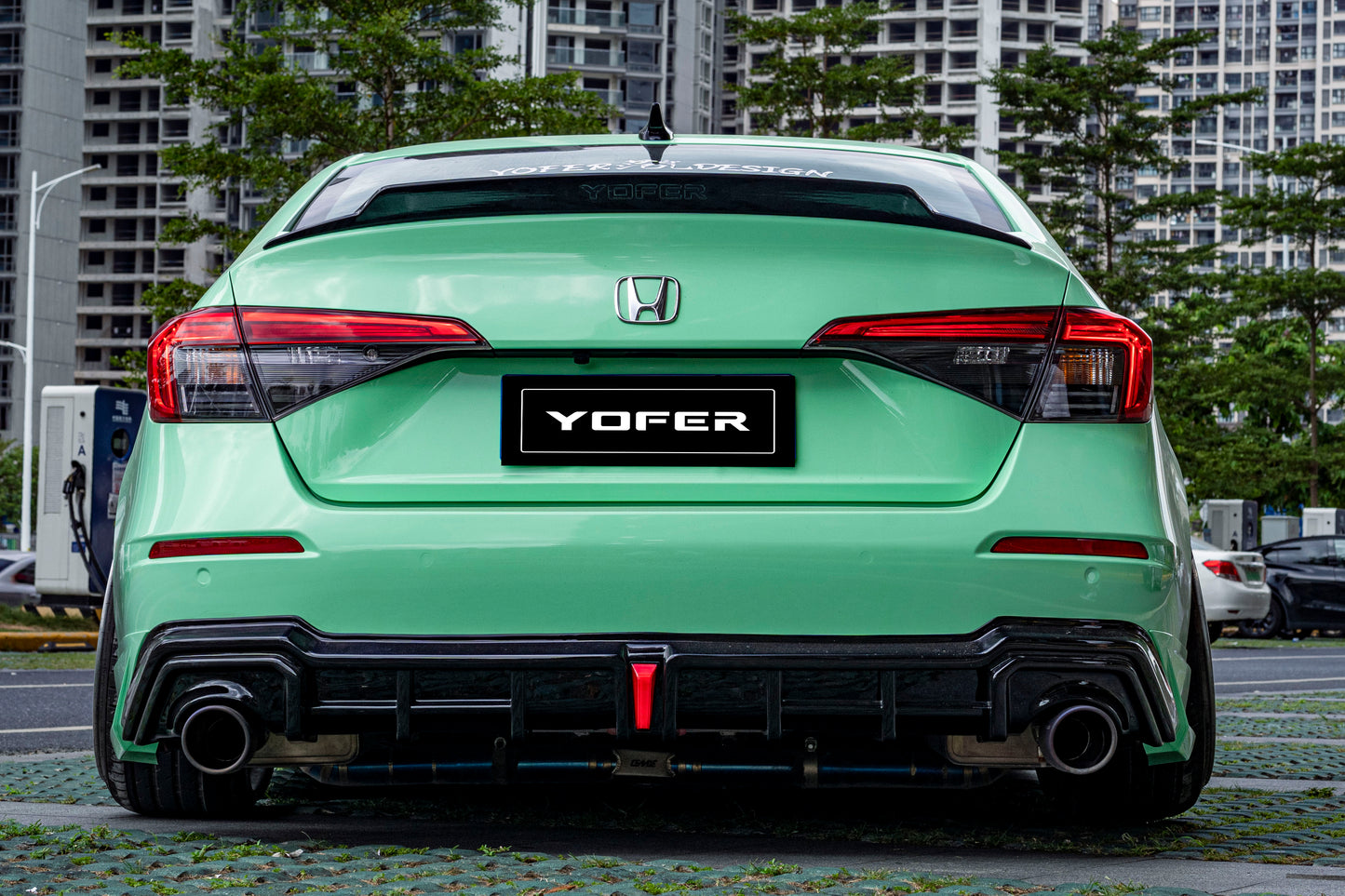 2022-2025 11th Gen Civic Sedan YOFER V2 Night Shadow Diffuser with LED ...