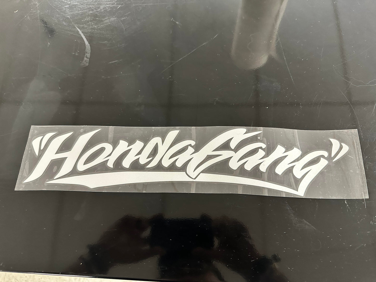 
                  
                    White Honda Gang Sticker 16'' x 3'' Decal Car Sticker  JDM Vinyl Graphics fits
                  
                